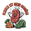 Meat is my vegetable cartoon design