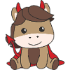 Horse Happy Halloween Devil Costume