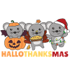 Happy Hallothanksmas Mouse Christmas Mice