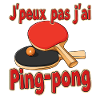 Dessin Ping-Pong Humour j'peux pas