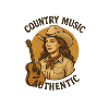 Country Music Woman Illustration