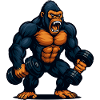 Gorilla Bodybuilding Fitness Power