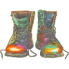 Bunte Graffiti Stiefel Illustration