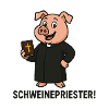 Humorous Pig Priest Print