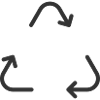 Recycling Symbol Line Icon
