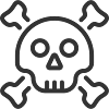 Skull And Crossbones Danger Icon