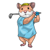 Hamster Golf Golfschläger