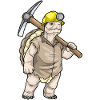 turtle miner pickaxe mining