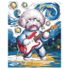 Starry Night Bichon Frise