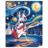 Starry Night Boston Terrier