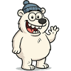 Cute bear with hat
