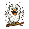 Playful owl buddy