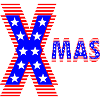 American Patriotic Neon Design XMAS