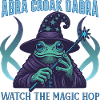 Mystical Frog Wizard T-Shirt Design
