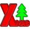 Merry Christmas Tree Lettering XMAS