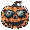 Citrouille d'Halloween cool