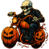 Scary biker