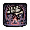 Campfire Night with Friends Illustration