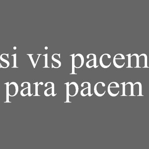 si vis pacem para pacem