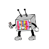Bunter TV-Roboter