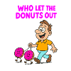 Humorous Donut Expression Design