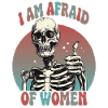 Skeleton afraid of women meme
