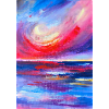 Vibrant Sunrise Seascape Artwork