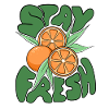 Stay Fresh Oranges –Fun Citrus Fruit Summer Design