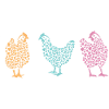 Chicken with heart