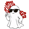 Casual Ghost with Sunglasses