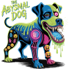 The Abyssmal Dog Neon Art