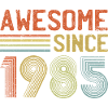 Retro 1985 inspiriertes Schriftdesign
