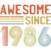Retro 1986 Anniversary Design