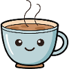 Cute Kawaii Coffee Mug Design