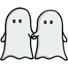 Cute Ghost Duo Illustration