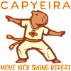 Capybara Martial Arts Dancing Design