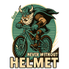 Viking Cyclist Motivational Design
