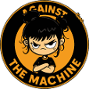 Fille rebelle contre la machine