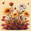 8-Bit Autumn Blooms