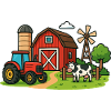 Rural Farm Scenery