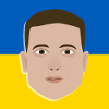Volodymyr Zelensky on Ukrainian flag