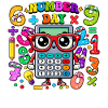 Number Day Colourful Math-Themed Kids Design