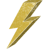 Flash dynamique en or 3D