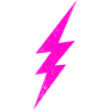Leuchtender Pinker Blitz