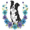 Border Collie Floral