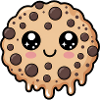 Kawaii Chocolate Chip Cookie