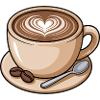 Heart-shaped Latte Art Coffee Mug