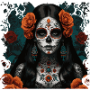 Day of the Dead Tattooed Beauty