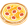 Pizza Salami Design – Funny Food Motif