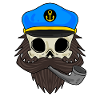 Skull Captain - Skull with Captain's Cap